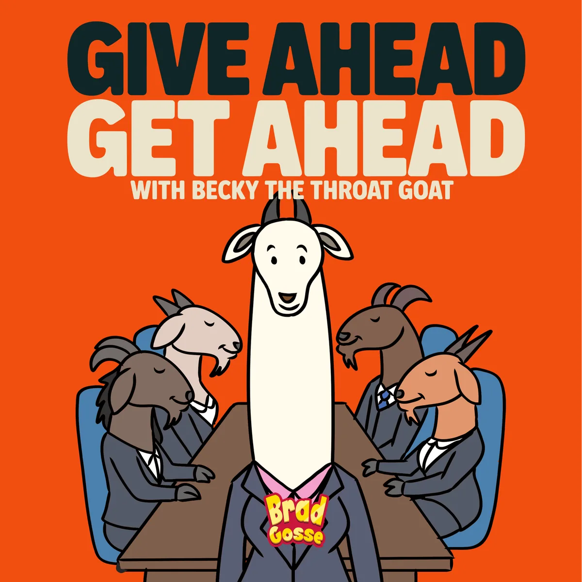 Give Ahead Get Ahead book cover, orange